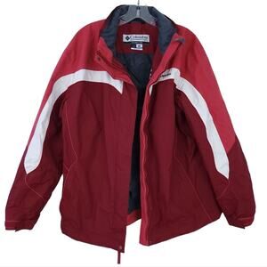 Columbia 3-in-1 Interchangeable Jacket Women XL Red SHELL ONLY Winter Coat